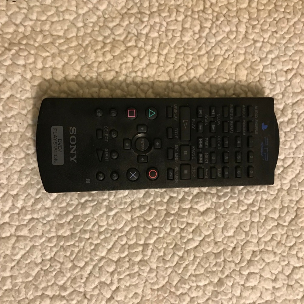 Sony PlayStation 2 DVD Remote Control SCPH-10150 PS2 Media Controller Black